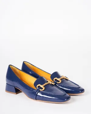 patent leather loafer w/ bit - naplak oceano