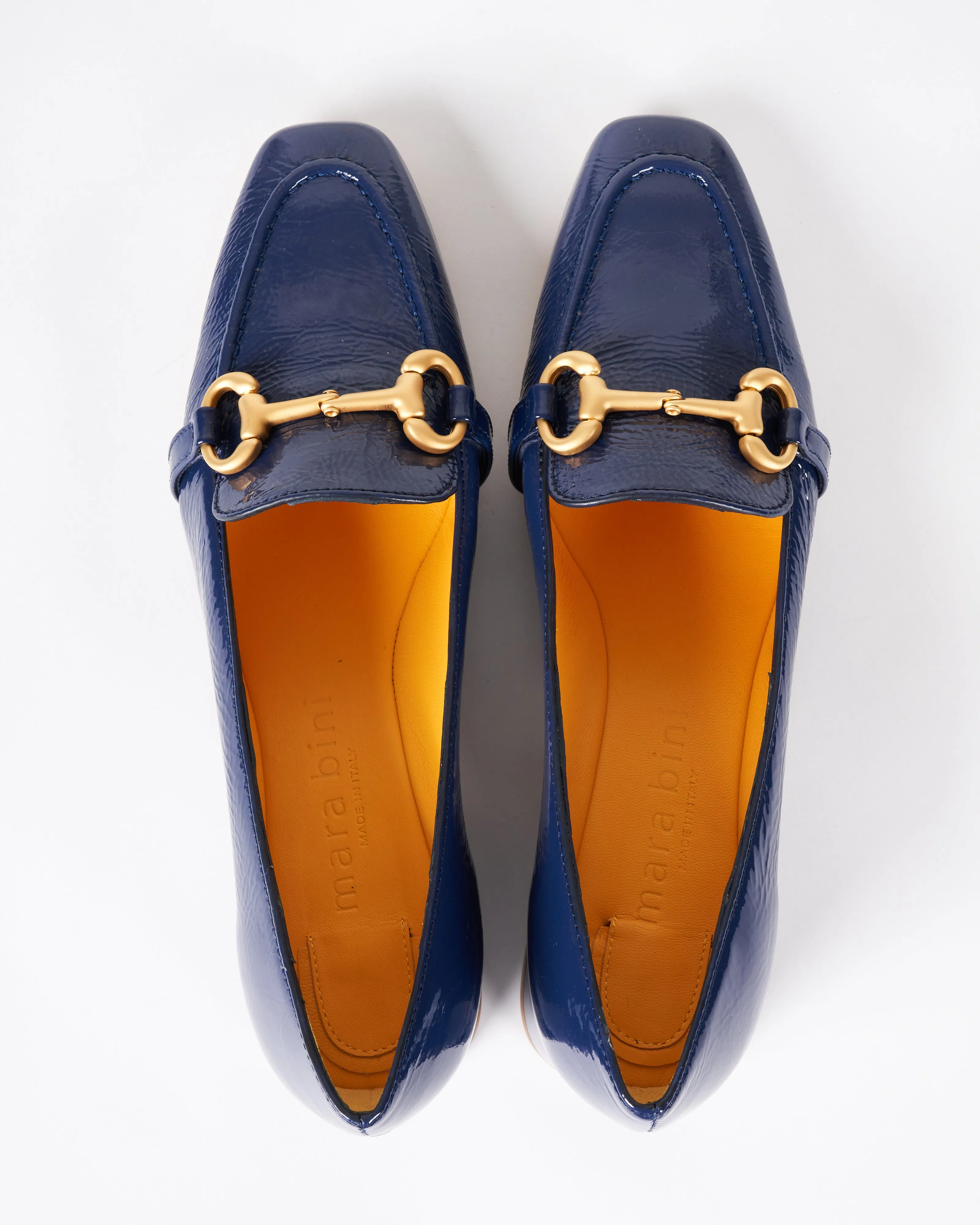 patent leather loafer w/ bit - naplak oceano
