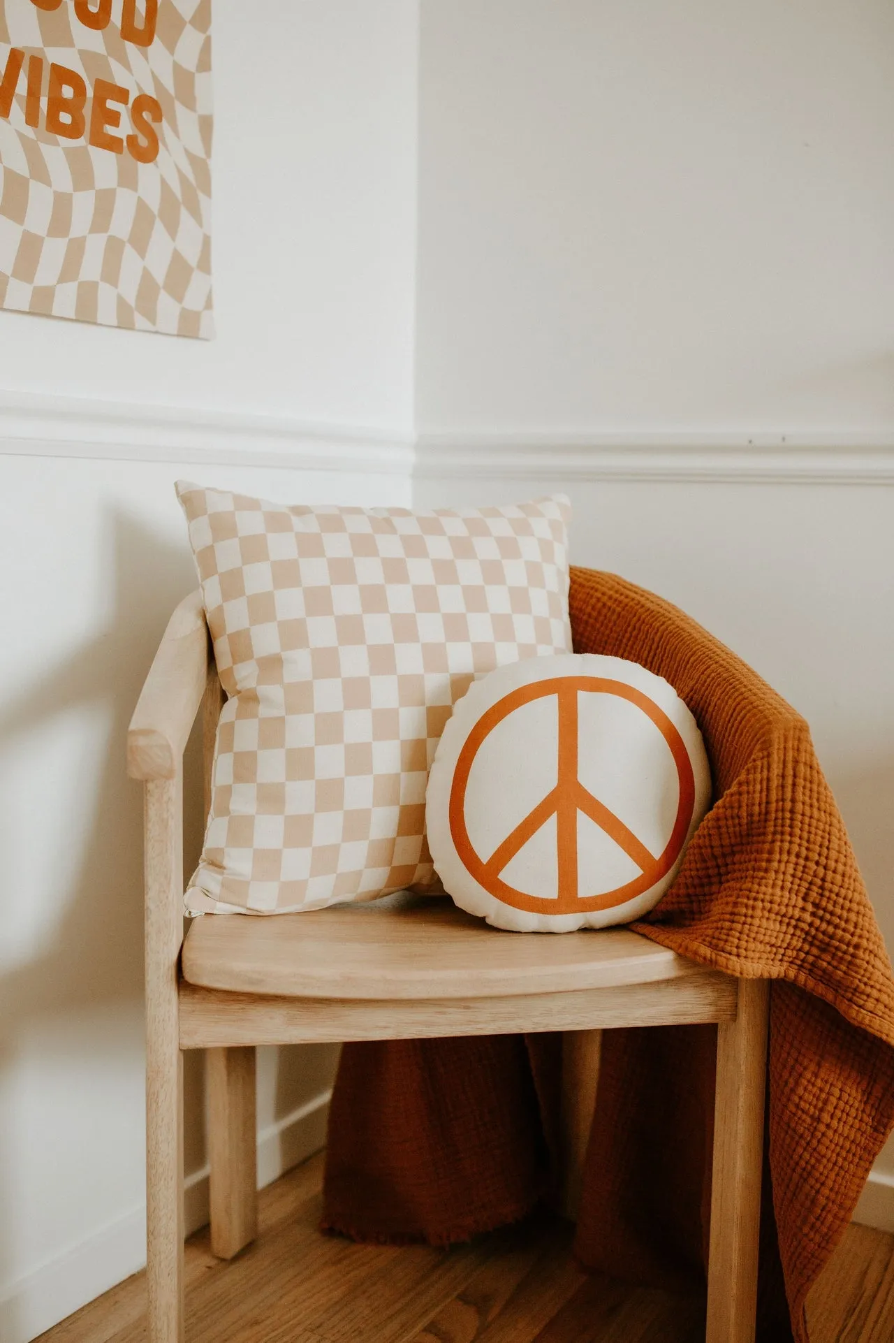 Peace Canvas Pillow