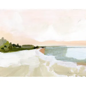 Peach Beach Horizontal Canvas Print