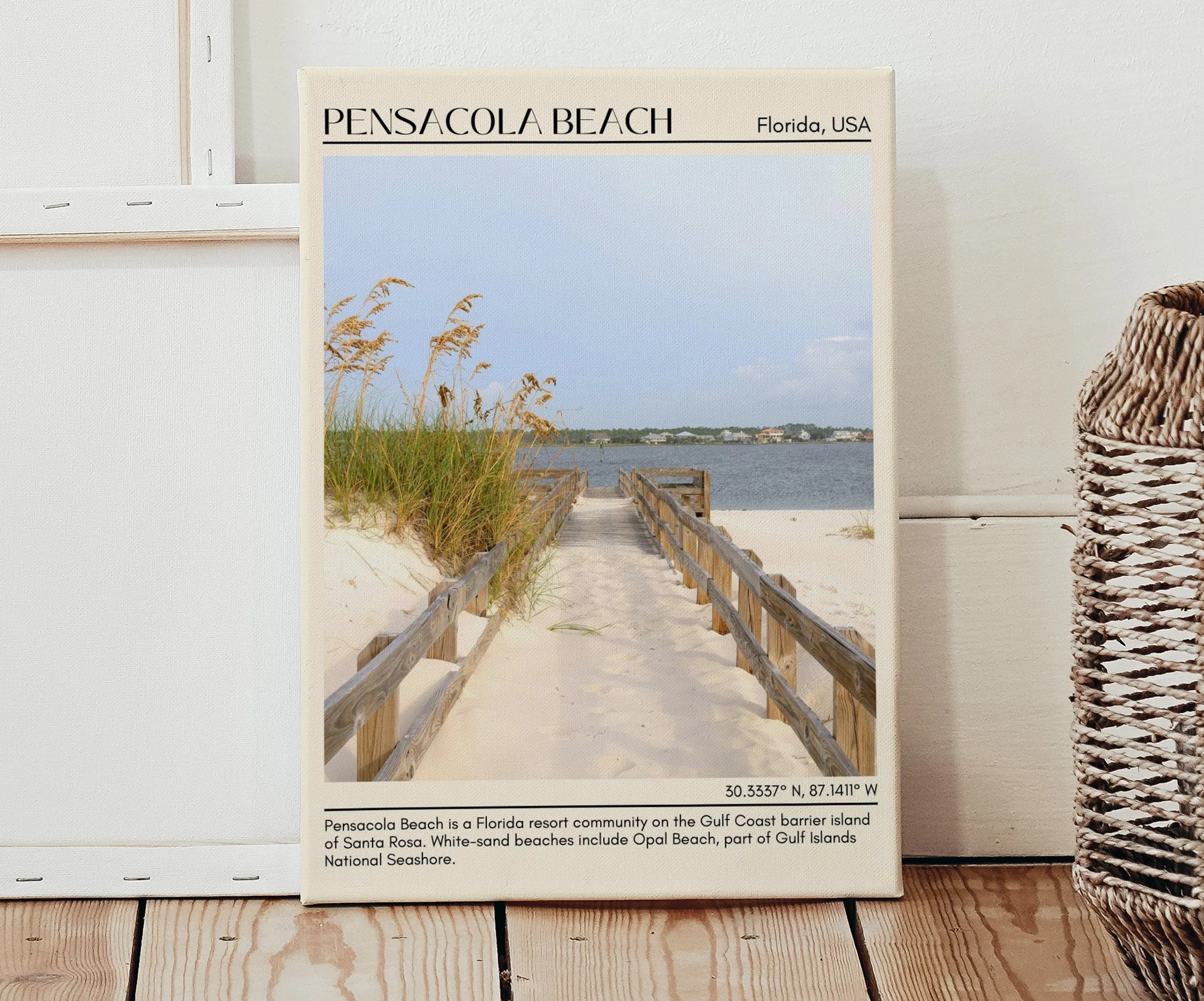 Pensacola Beach Wall Canvas, USA