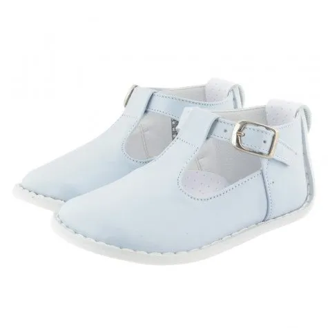 PEX Blue & White Leather Stef Shoes