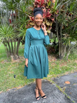 Pine green dress