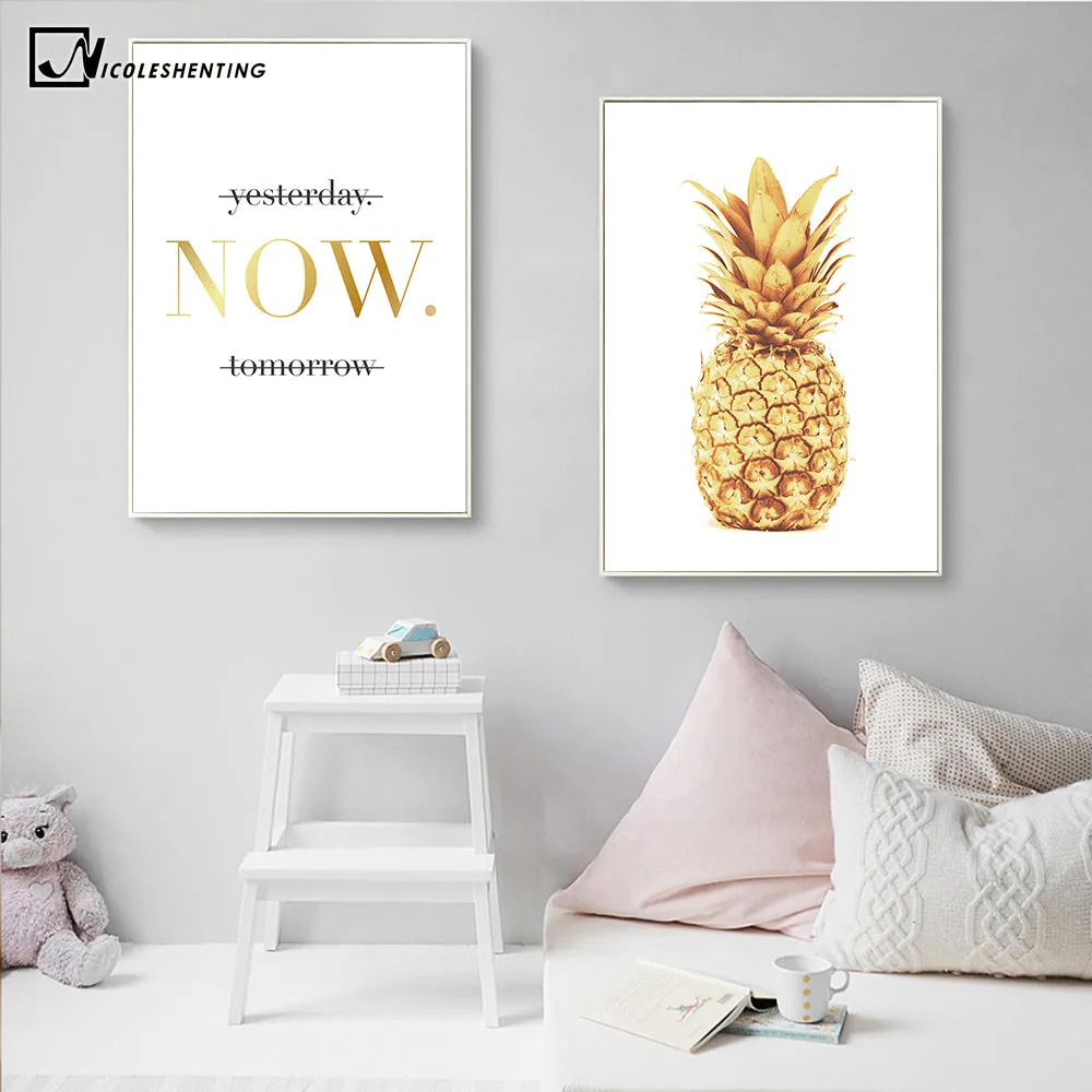 Pineapple Motivational Quotes Minimalist