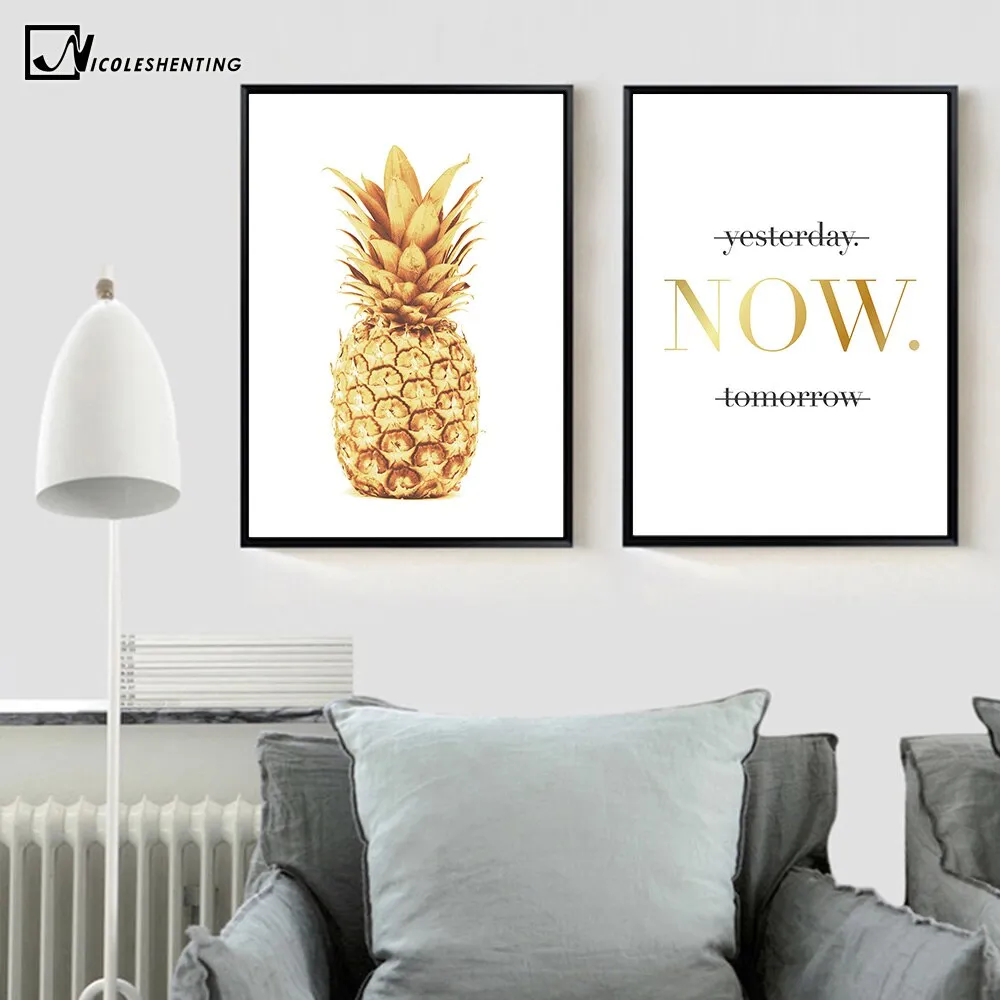 Pineapple Motivational Quotes Minimalist