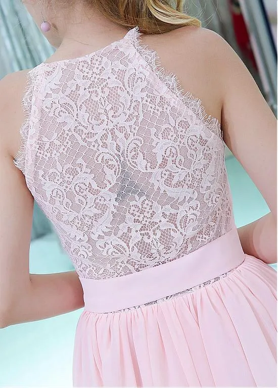 Pink Homecoming Dresses With Belt