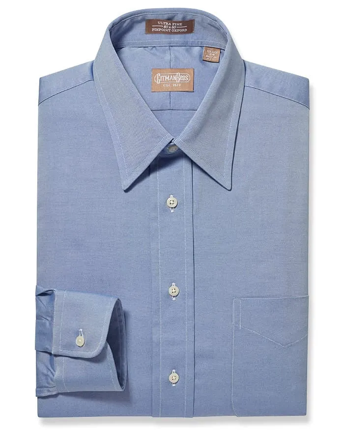 Point Collar Pinpoint Blue - Classic