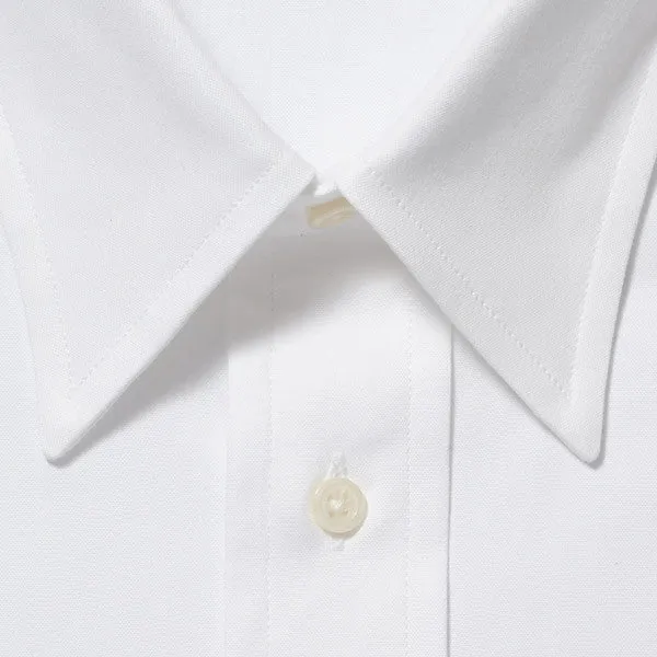 Point Collar Pinpoint French Cuff White