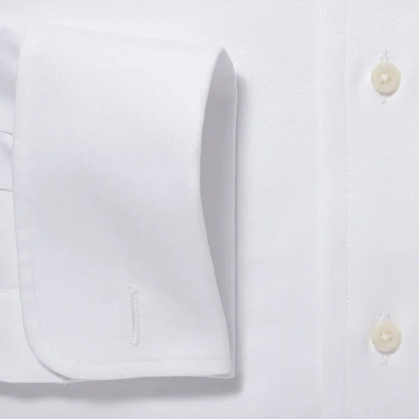 Point Collar Pinpoint French Cuff White