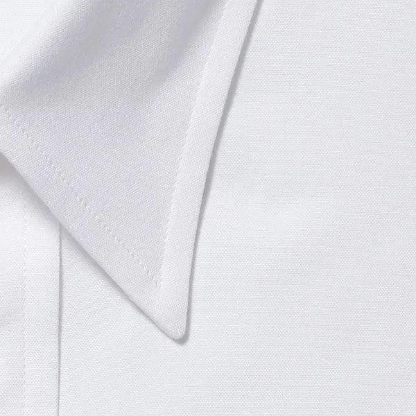 Point Collar Pinpoint French Cuff White