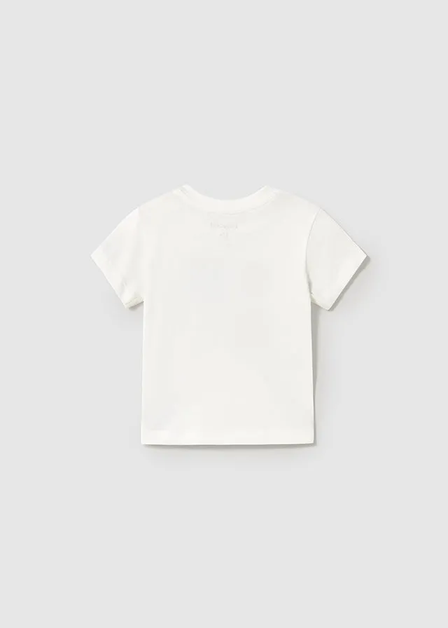 Pre-Order Mayoral 1056 Cream Tee-Shirt, Mayoral 1646 Swim Shorts and Bucket Hat