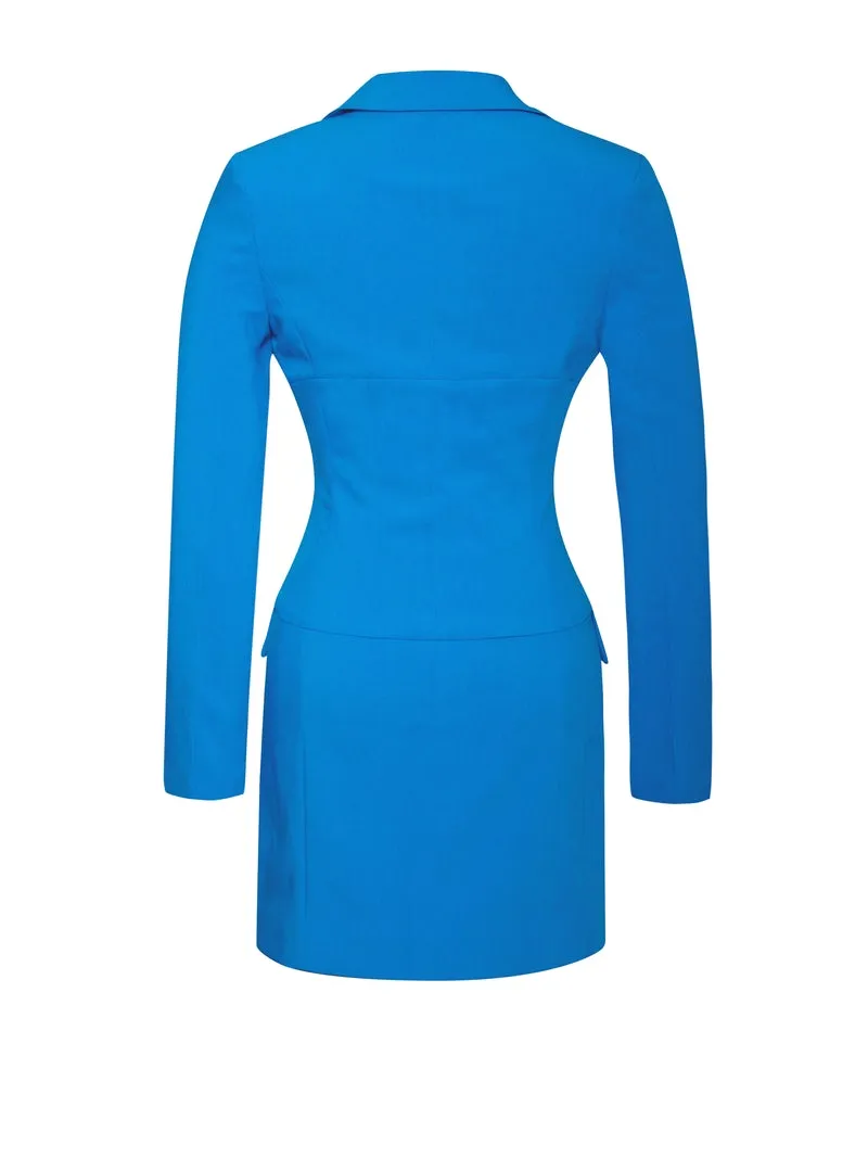 PRE-ORDER Natalia Blazer Dress x Blue