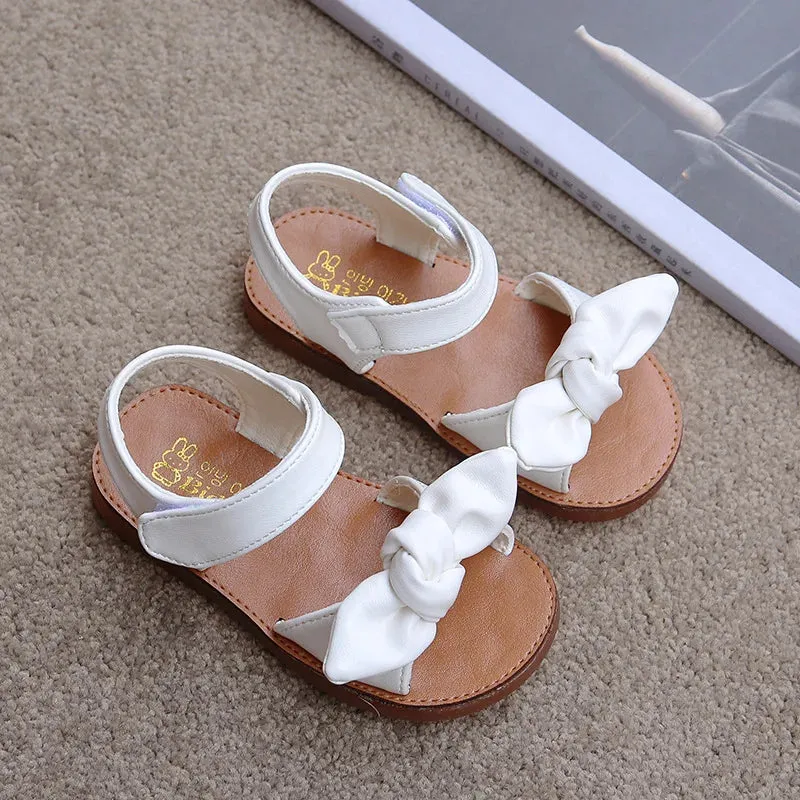 Princess Bow-Knot Leather Shoes
