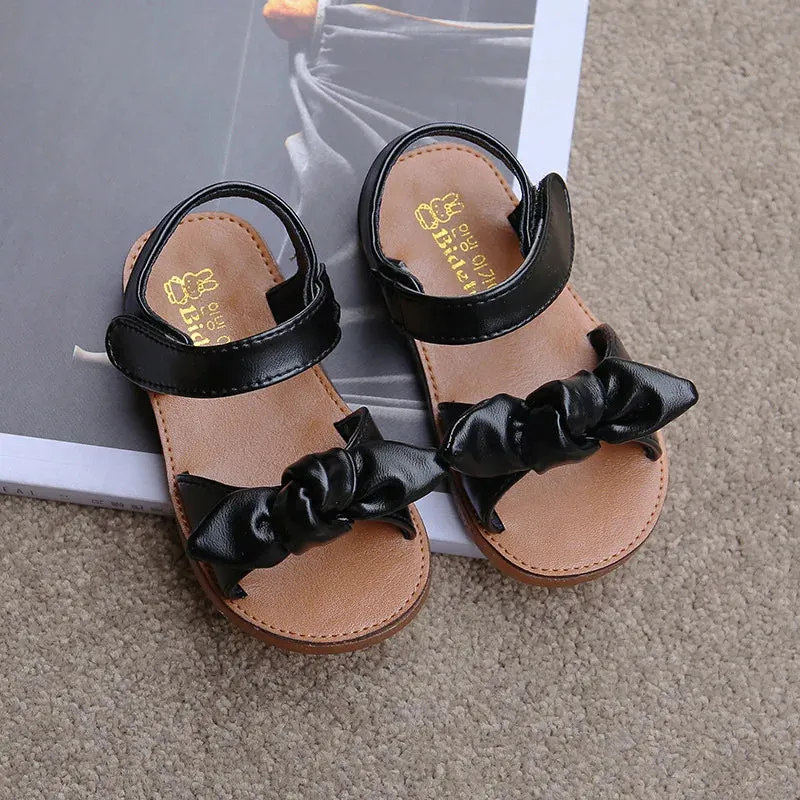 Princess Bow-Knot Leather Shoes