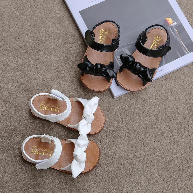 Princess Bow-Knot Leather Shoes