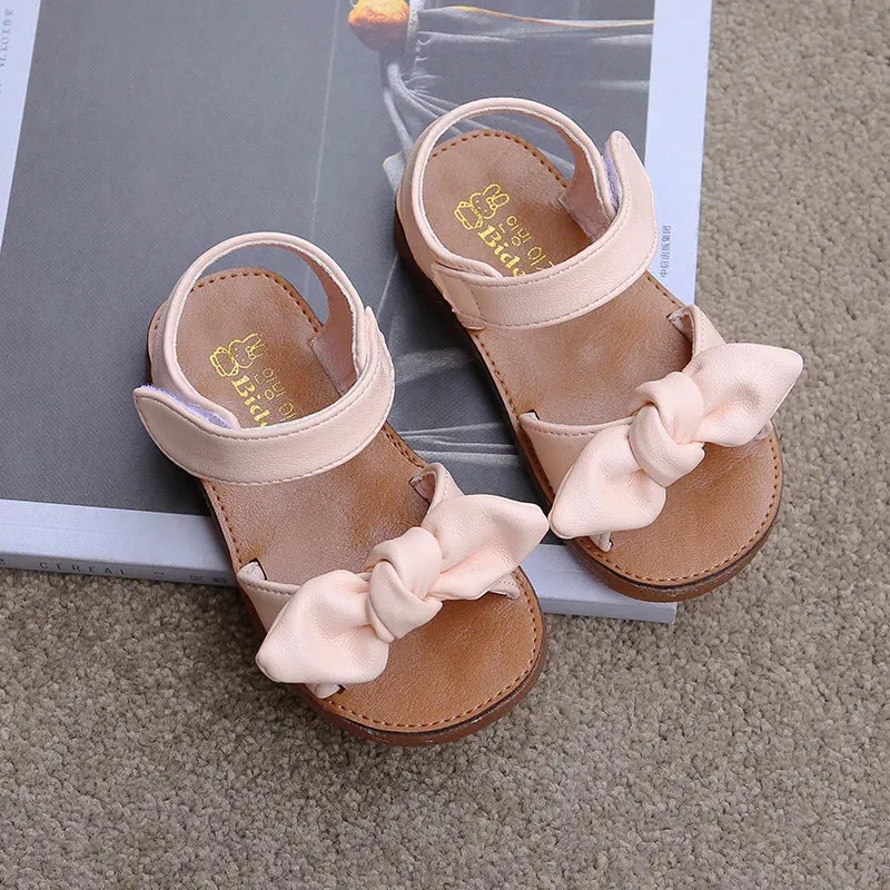 Princess Bow-Knot Leather Shoes