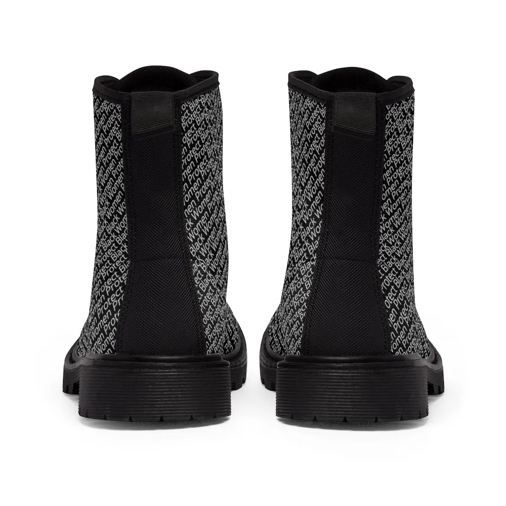 PROTECT BLACK WOMEN - Women's Canvas Boots