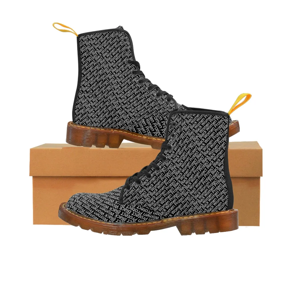 PROTECT BLACK WOMEN - Women's Canvas Boots