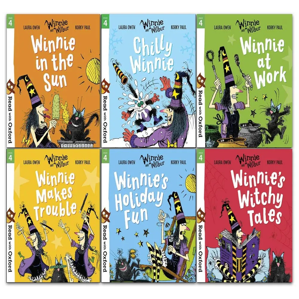 Read With Oxford: Winnie and Wilbur 6 Books Collection Set Level Stage 4