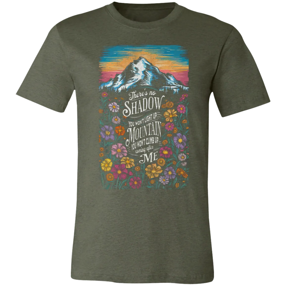 Reckless Love Flower Tee Front Only - Christian Faith & Worship - Bella   Canvas