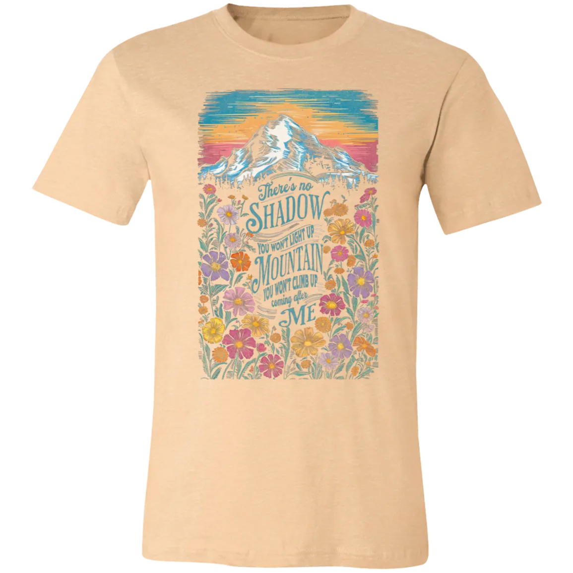Reckless Love Flower Tee Front Only - Christian Faith & Worship - Bella   Canvas