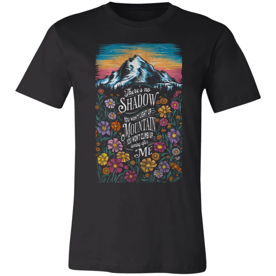 Reckless Love Flower Tee Front Only - Christian Faith & Worship - Bella   Canvas