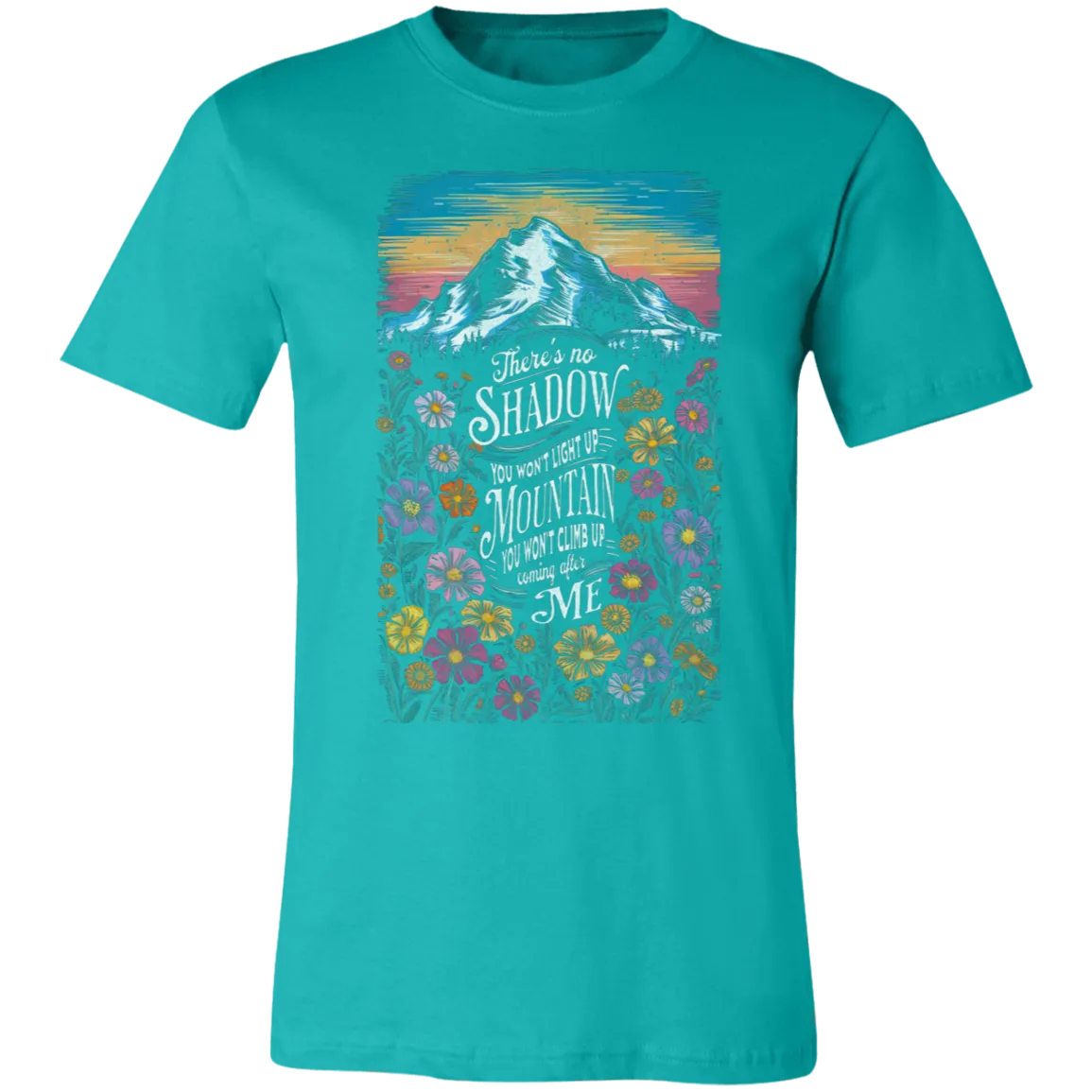 Reckless Love Flower Tee Front Only - Christian Faith & Worship - Bella   Canvas