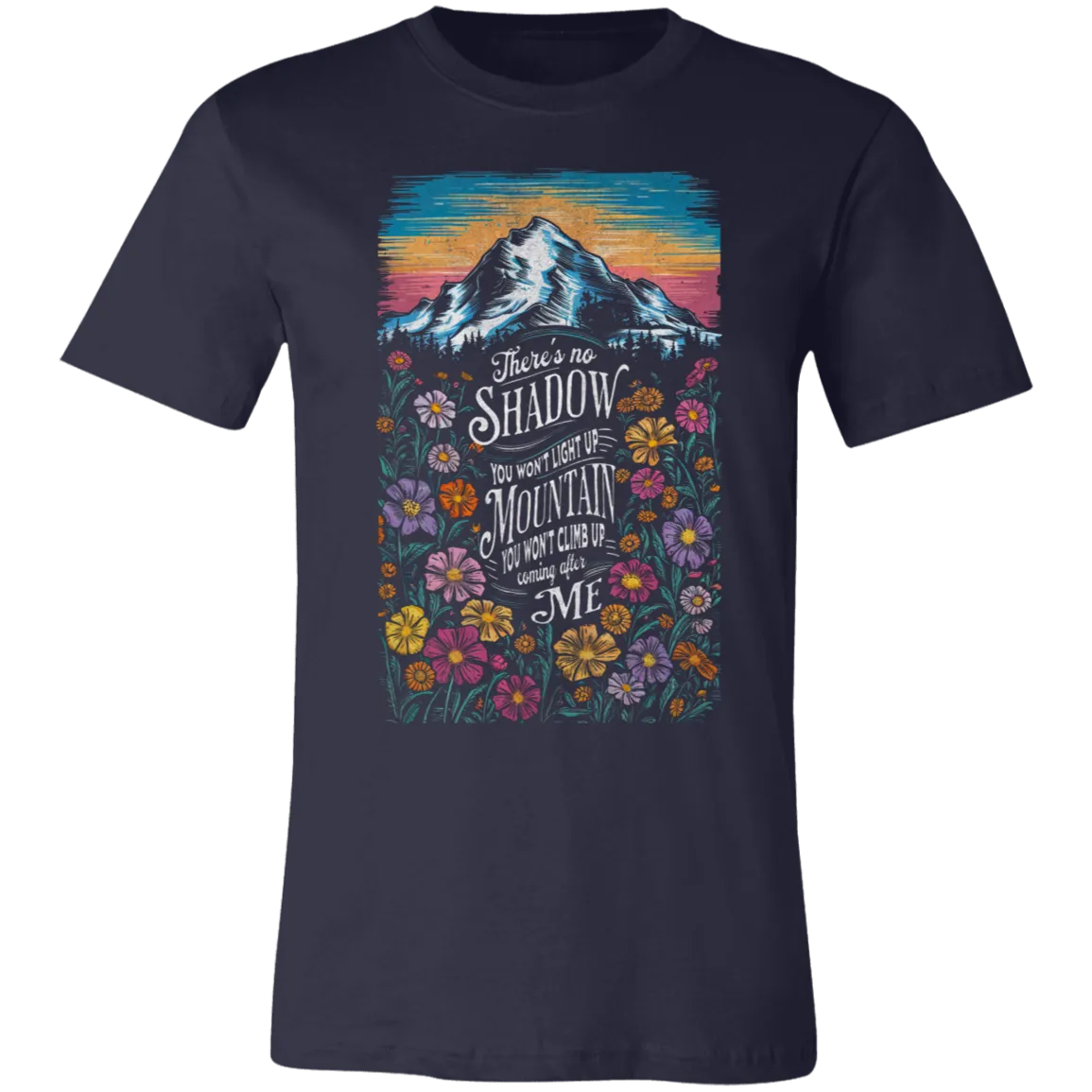 Reckless Love Flower Tee Front Only - Christian Faith & Worship - Bella   Canvas