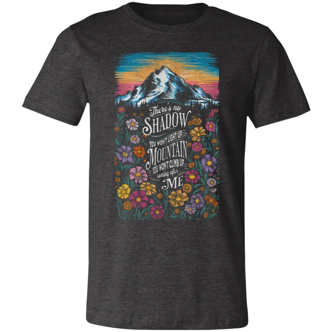 Reckless Love Flower Tee Front Only - Christian Faith & Worship - Bella   Canvas