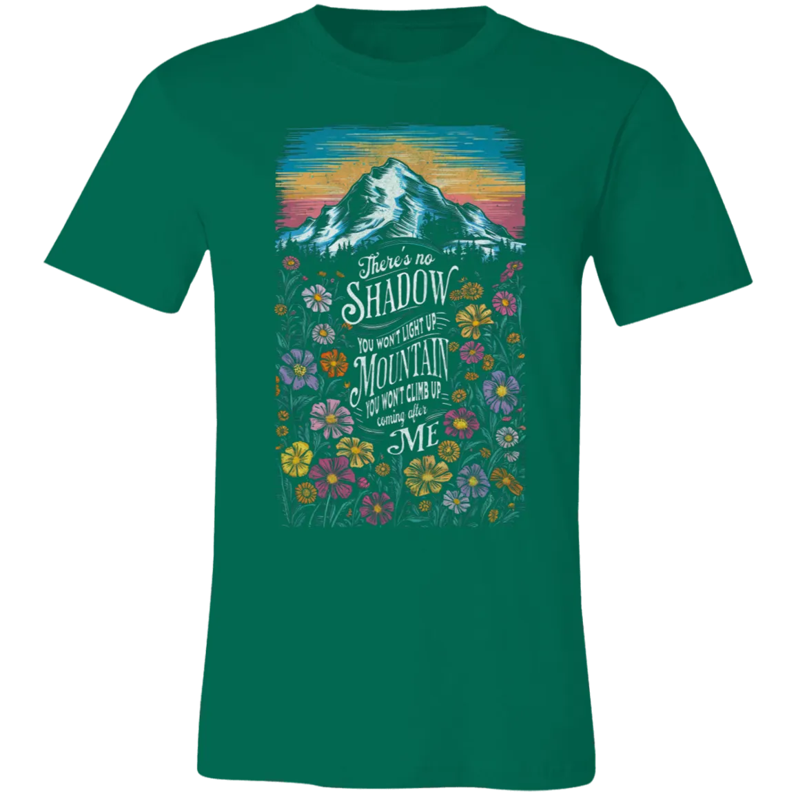 Reckless Love Flower Tee Front Only - Christian Faith & Worship - Bella   Canvas