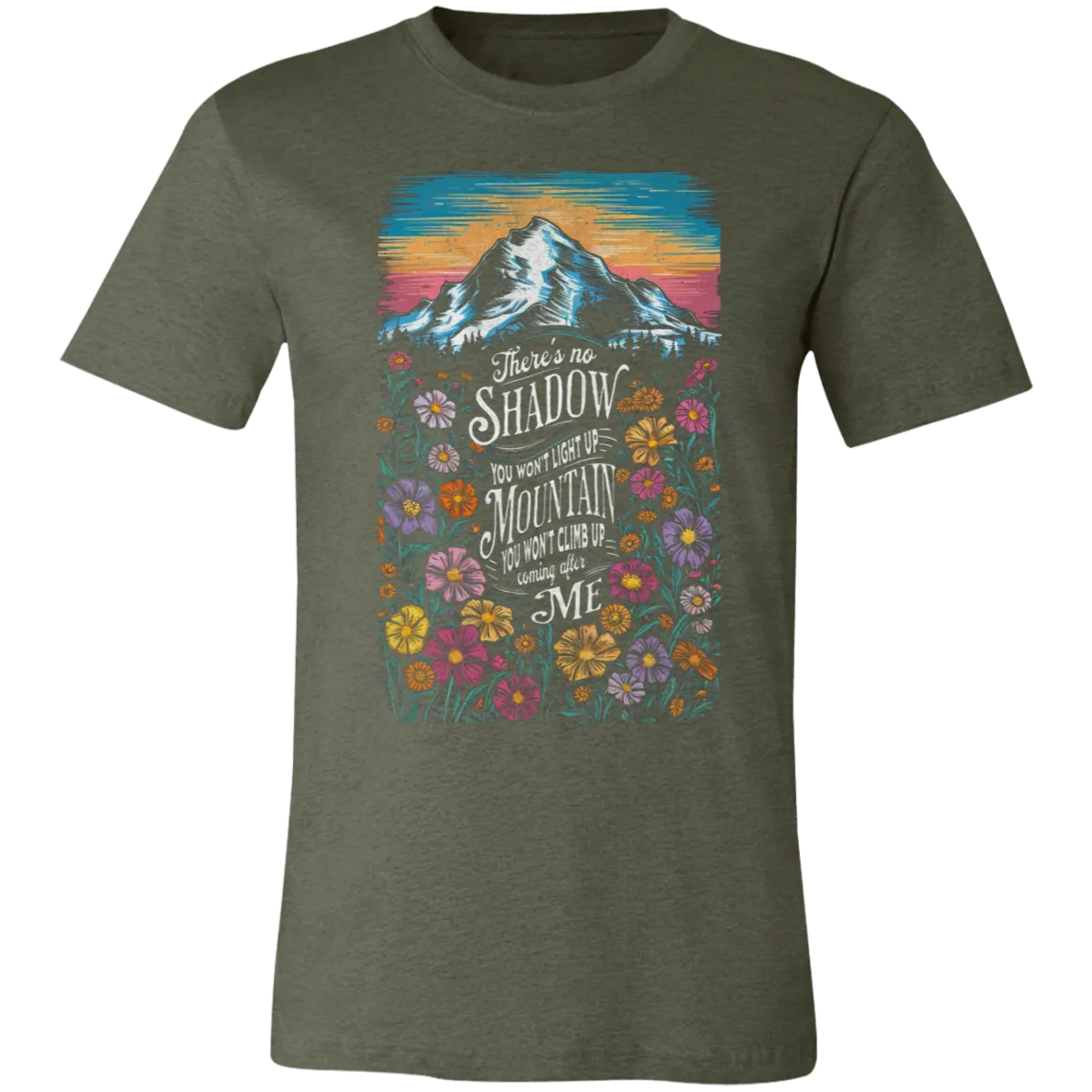 Reckless Love Flower Tee Front Only - Christian Faith & Worship - Bella   Canvas