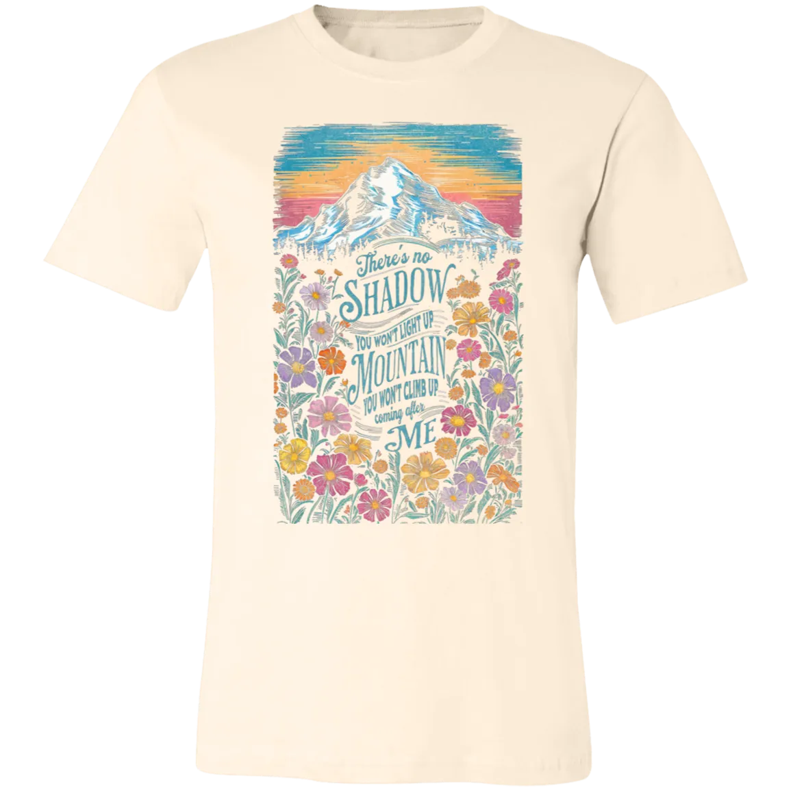 Reckless Love Flower Tee Front Only - Christian Faith & Worship - Bella   Canvas