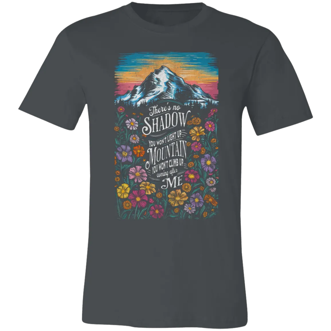 Reckless Love Flower Tee Front Only - Christian Faith & Worship - Bella   Canvas
