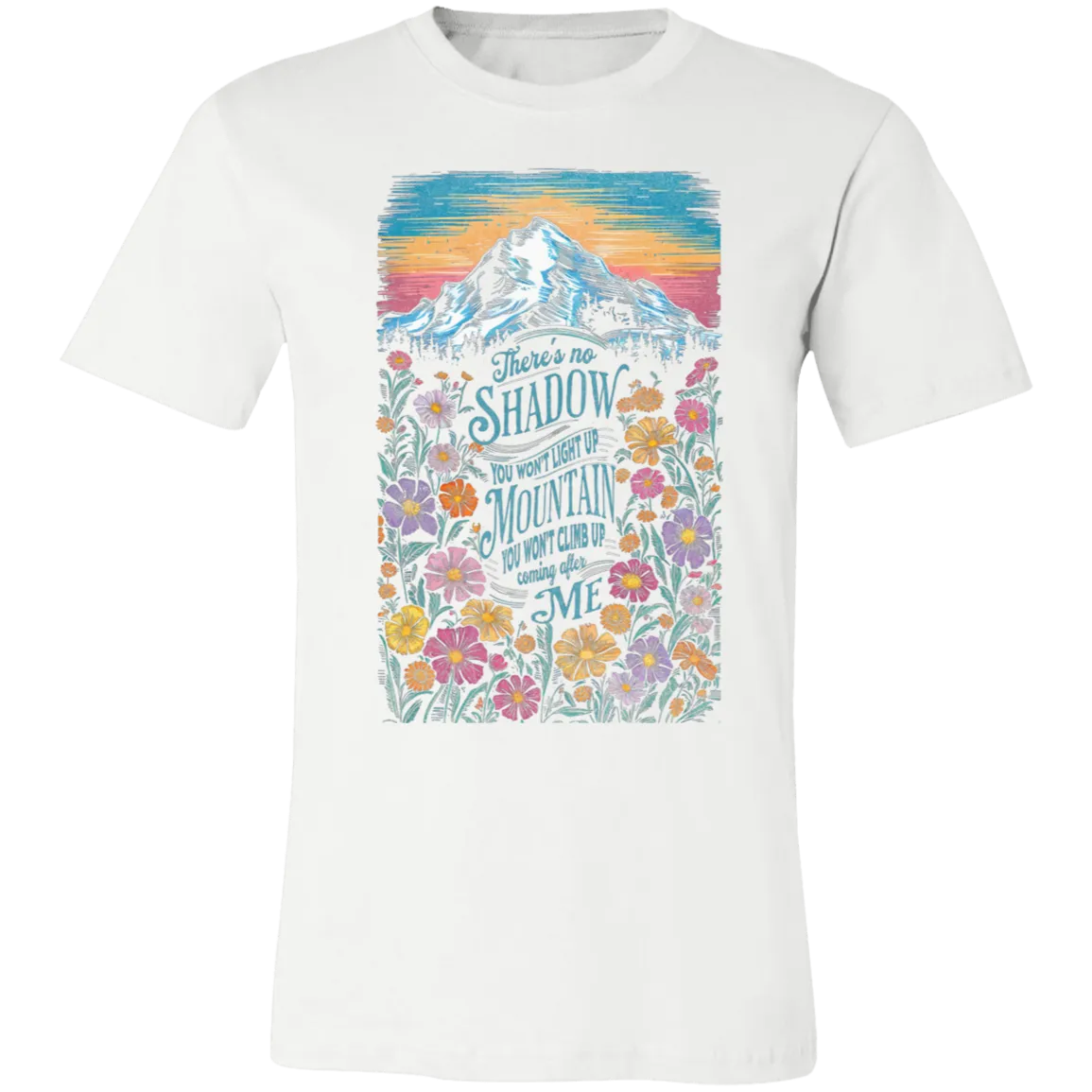 Reckless Love Flower Tee Front Only - Christian Faith & Worship - Bella   Canvas
