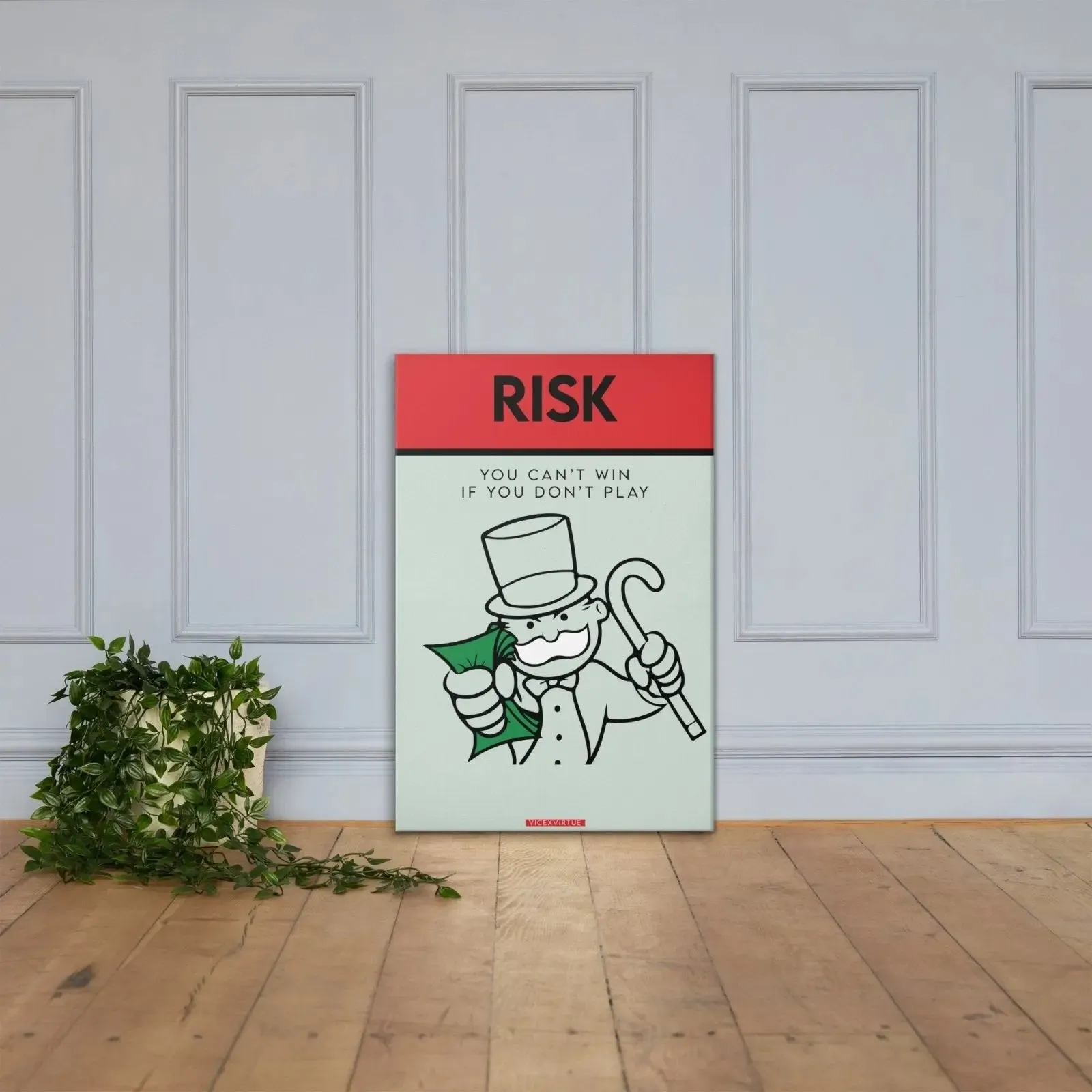 Risk: The Game of Winning – Monopoly Canvas Print