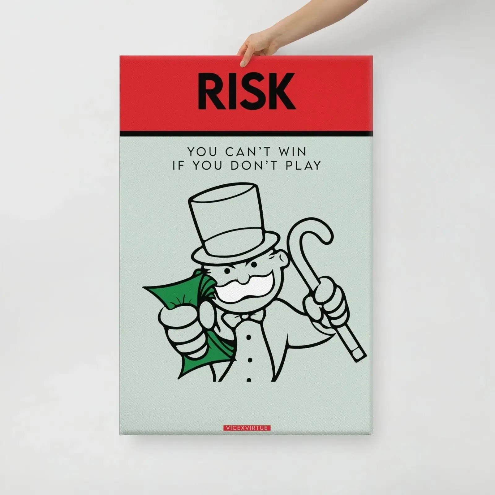 Risk: The Game of Winning – Monopoly Canvas Print