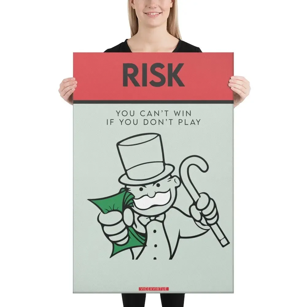 Risk: The Game of Winning – Monopoly Canvas Print
