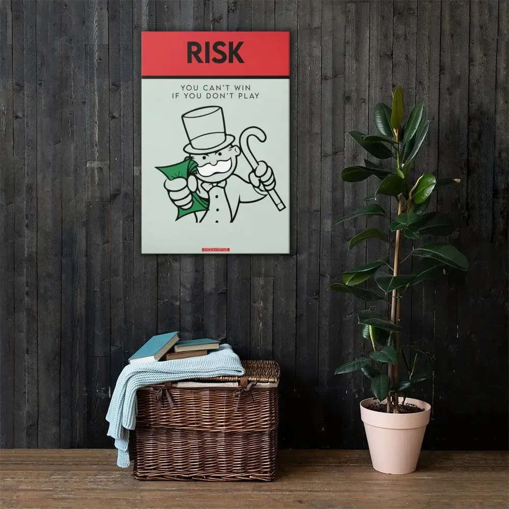 Risk: The Game of Winning – Monopoly Canvas Print