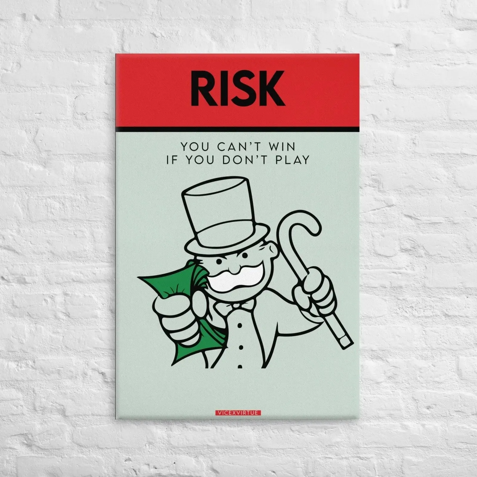 Risk: The Game of Winning – Monopoly Canvas Print