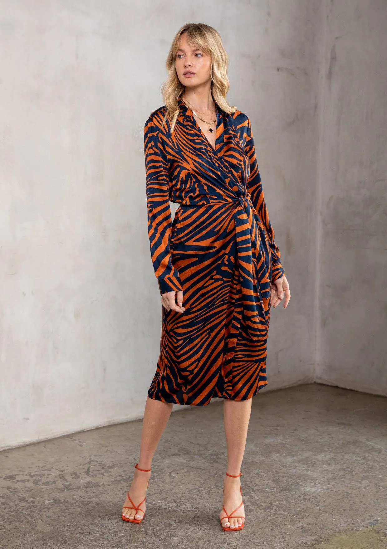 Risky Business Midi Shirt Dress