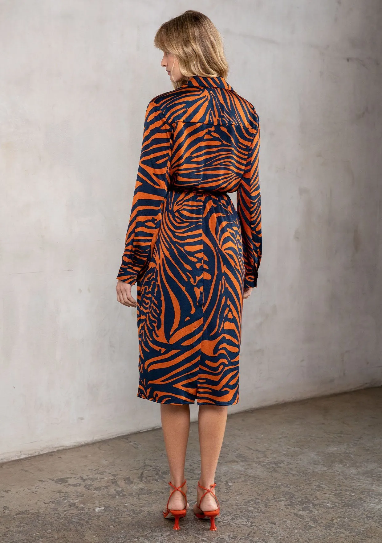 Risky Business Midi Shirt Dress