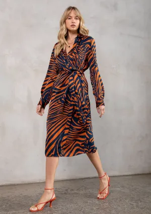 Risky Business Midi Shirt Dress