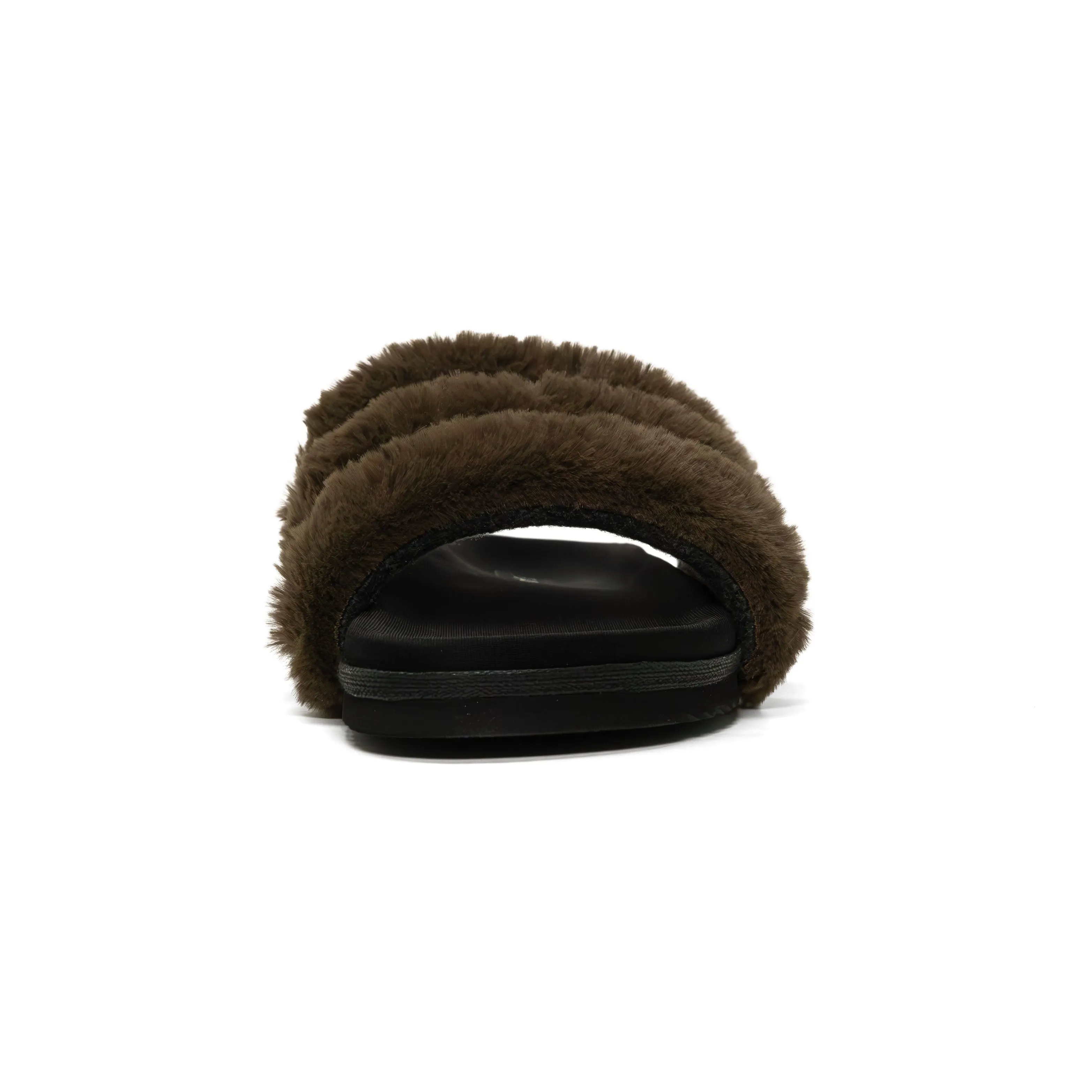 ROAM BUNNY SLIDER KHAKI FAUX FUR