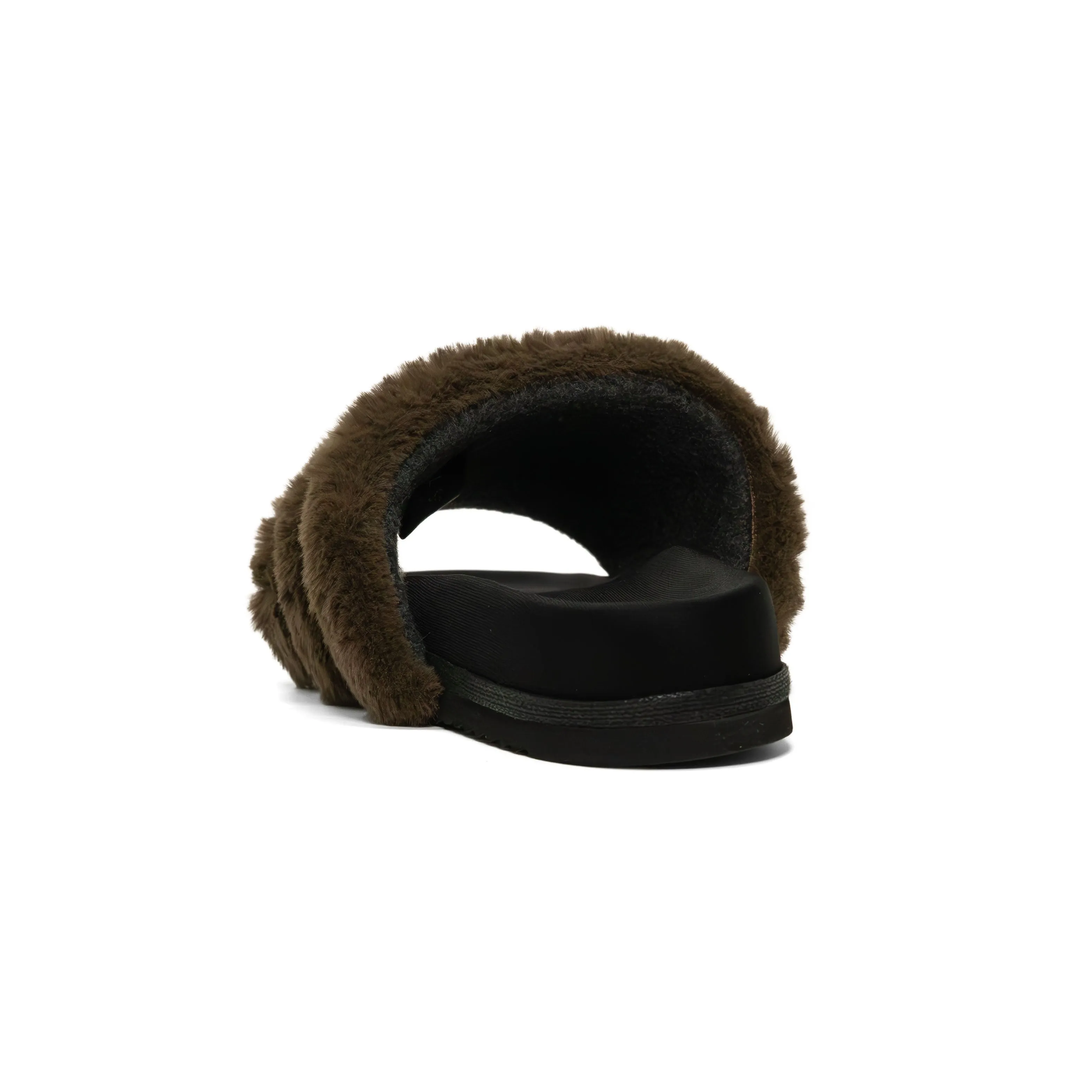 ROAM BUNNY SLIDER KHAKI FAUX FUR