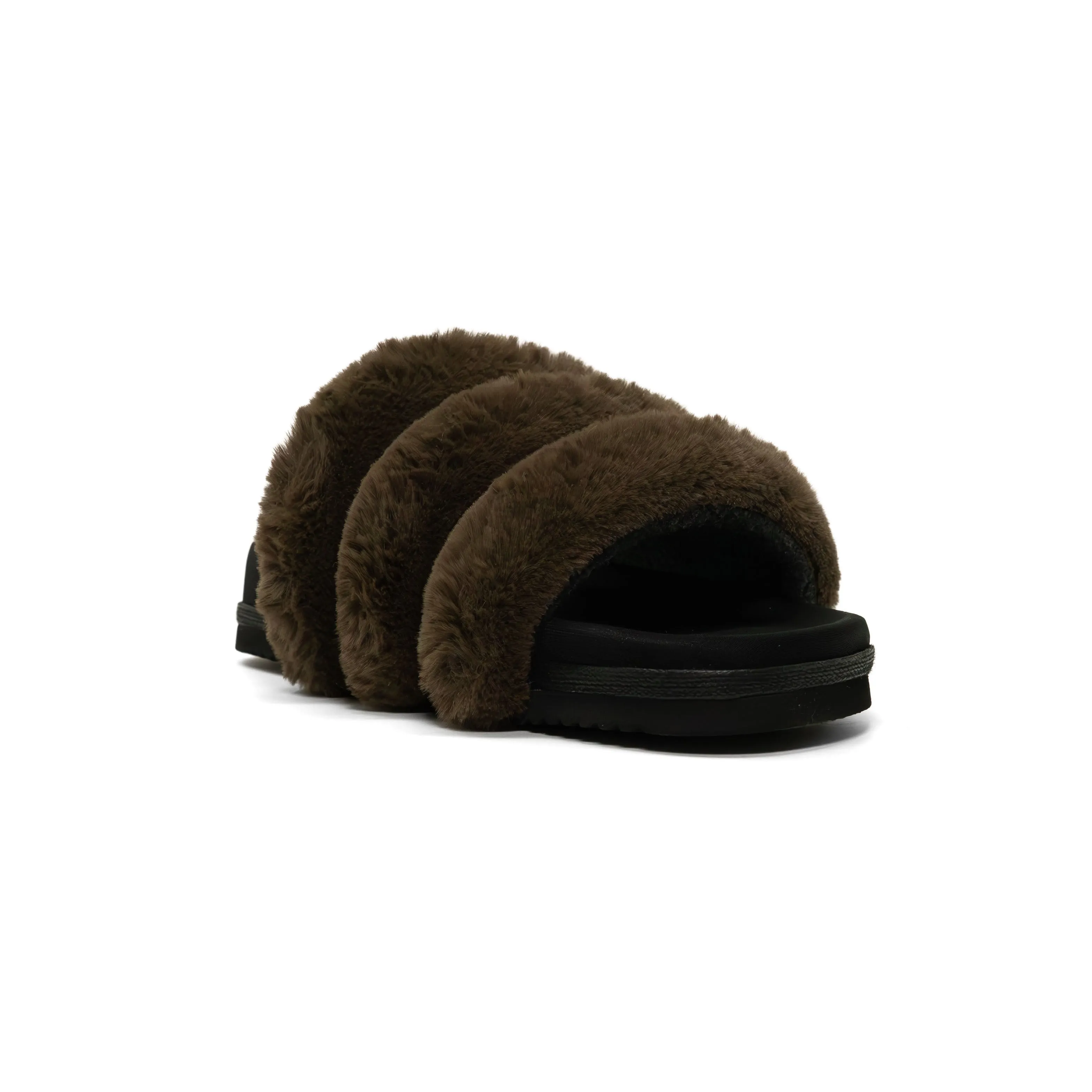 ROAM BUNNY SLIDER KHAKI FAUX FUR
