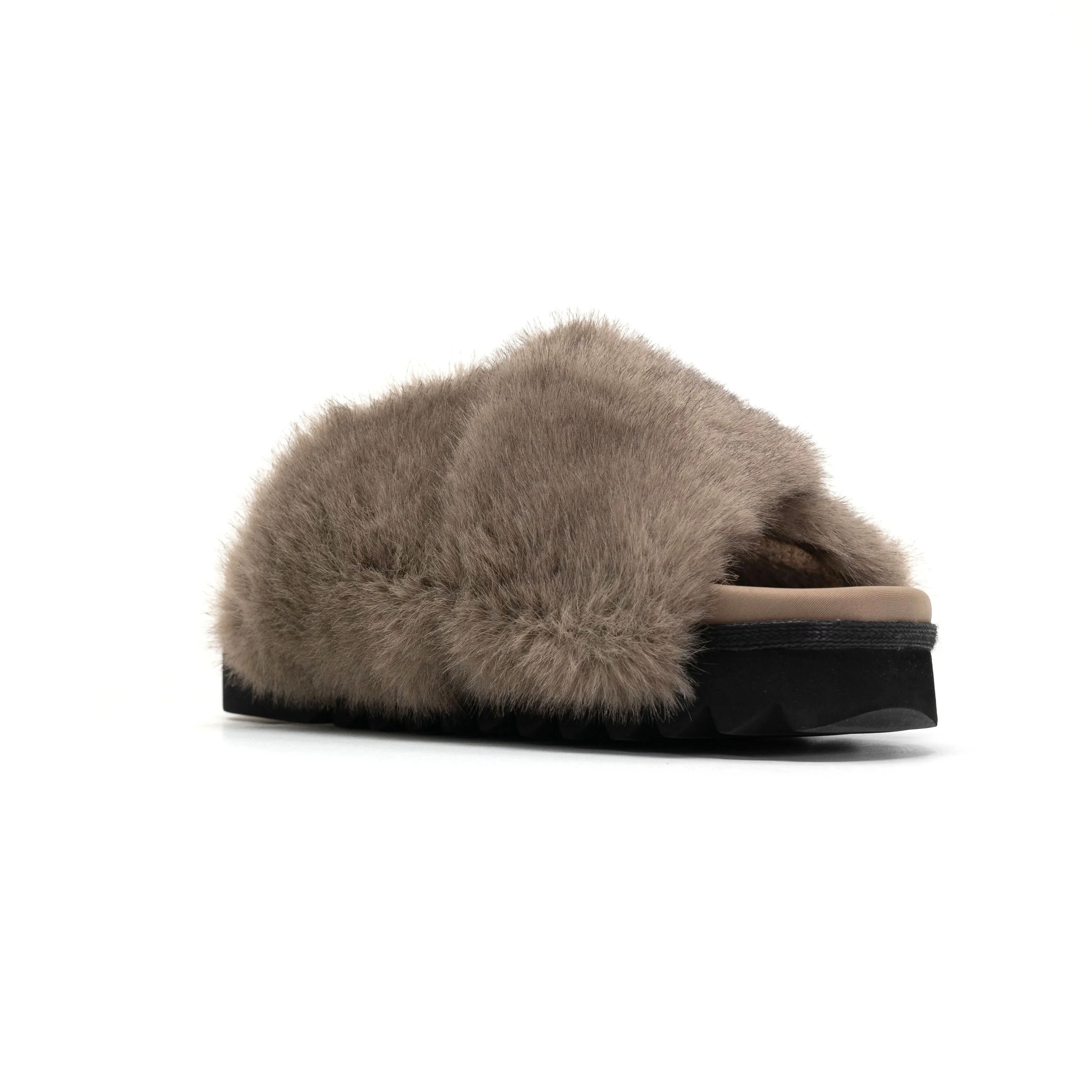 ROAM CLOUD SLIPPERS DRIFTWOOD FAUX FUR