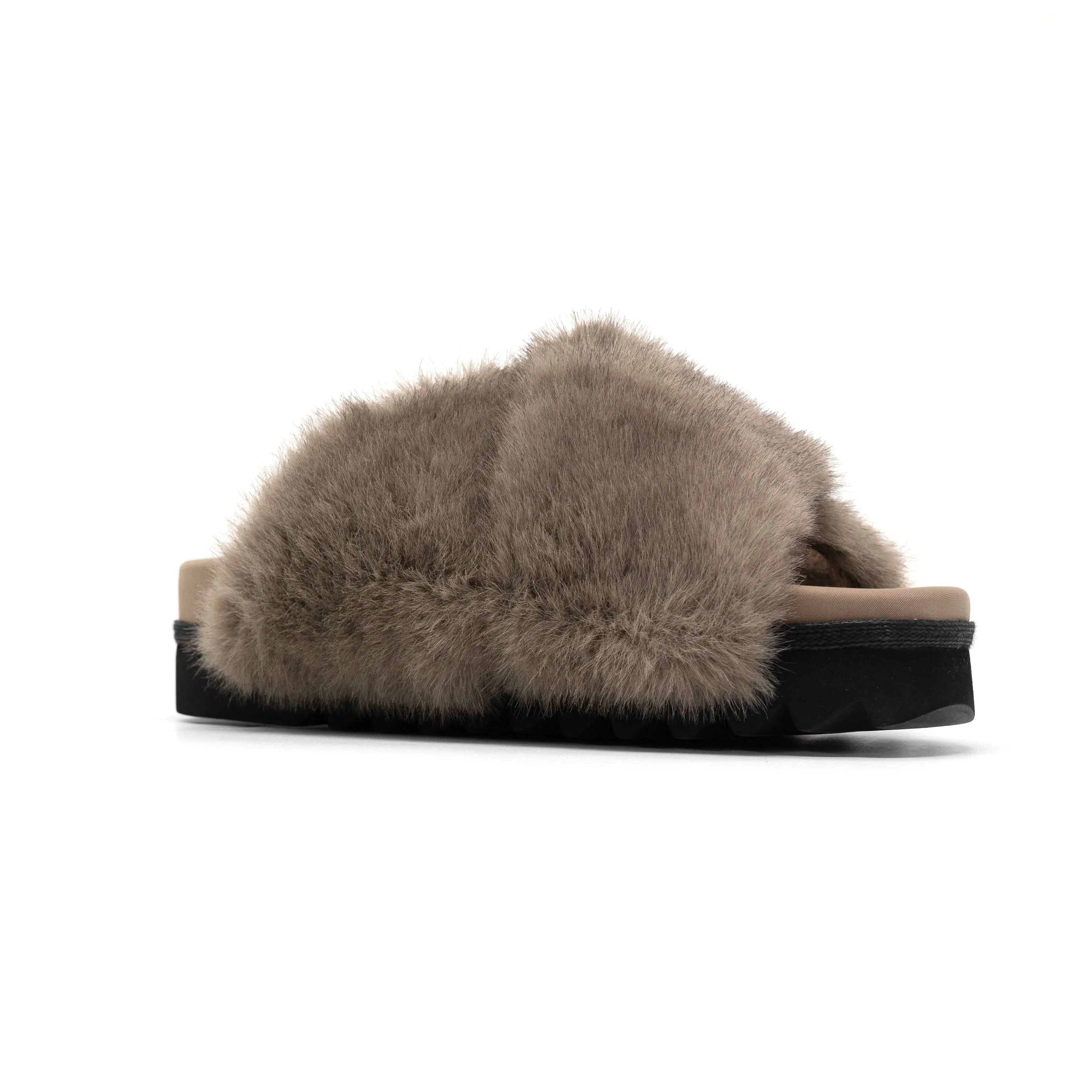 ROAM CLOUD SLIPPERS DRIFTWOOD FAUX FUR