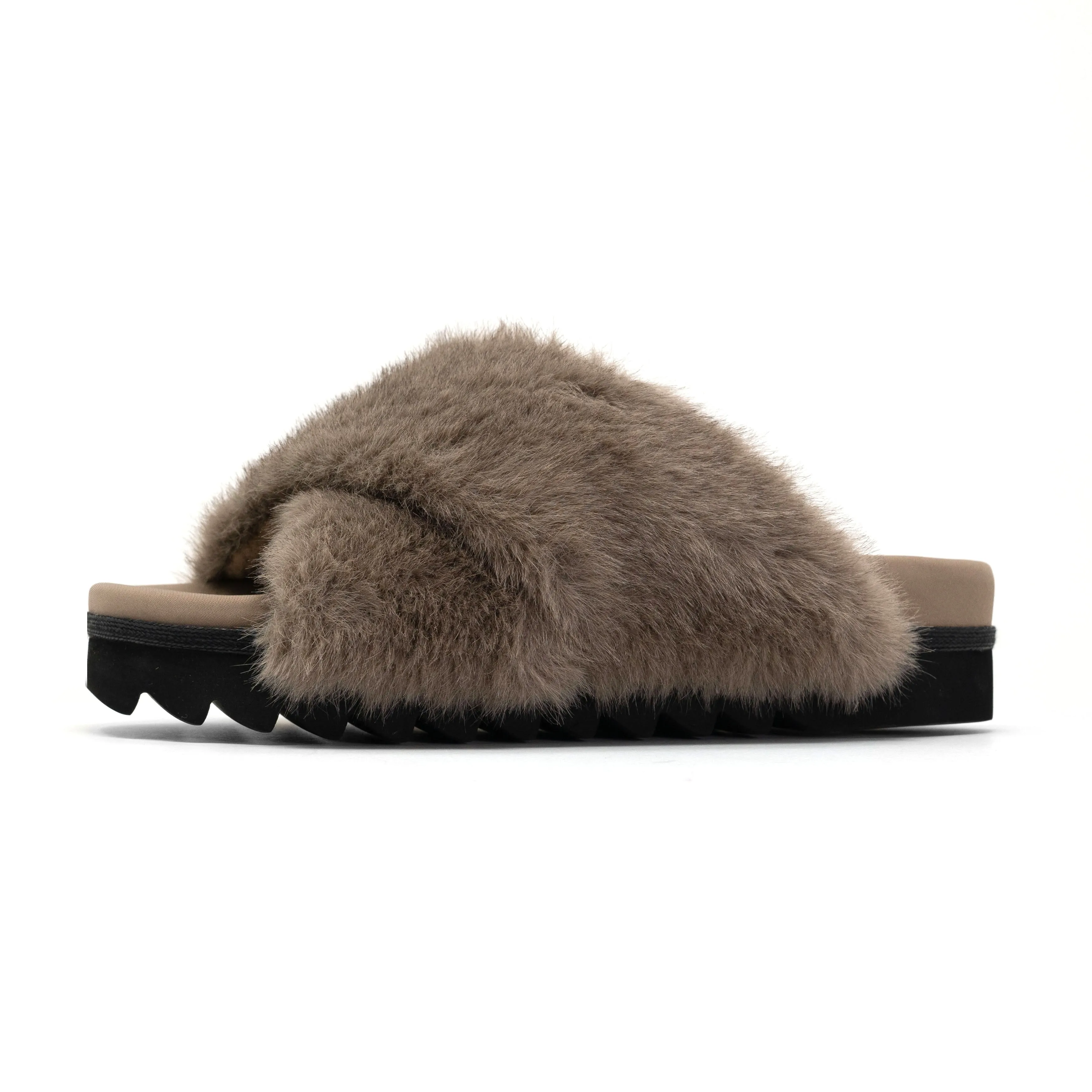 ROAM CLOUD SLIPPERS DRIFTWOOD FAUX FUR
