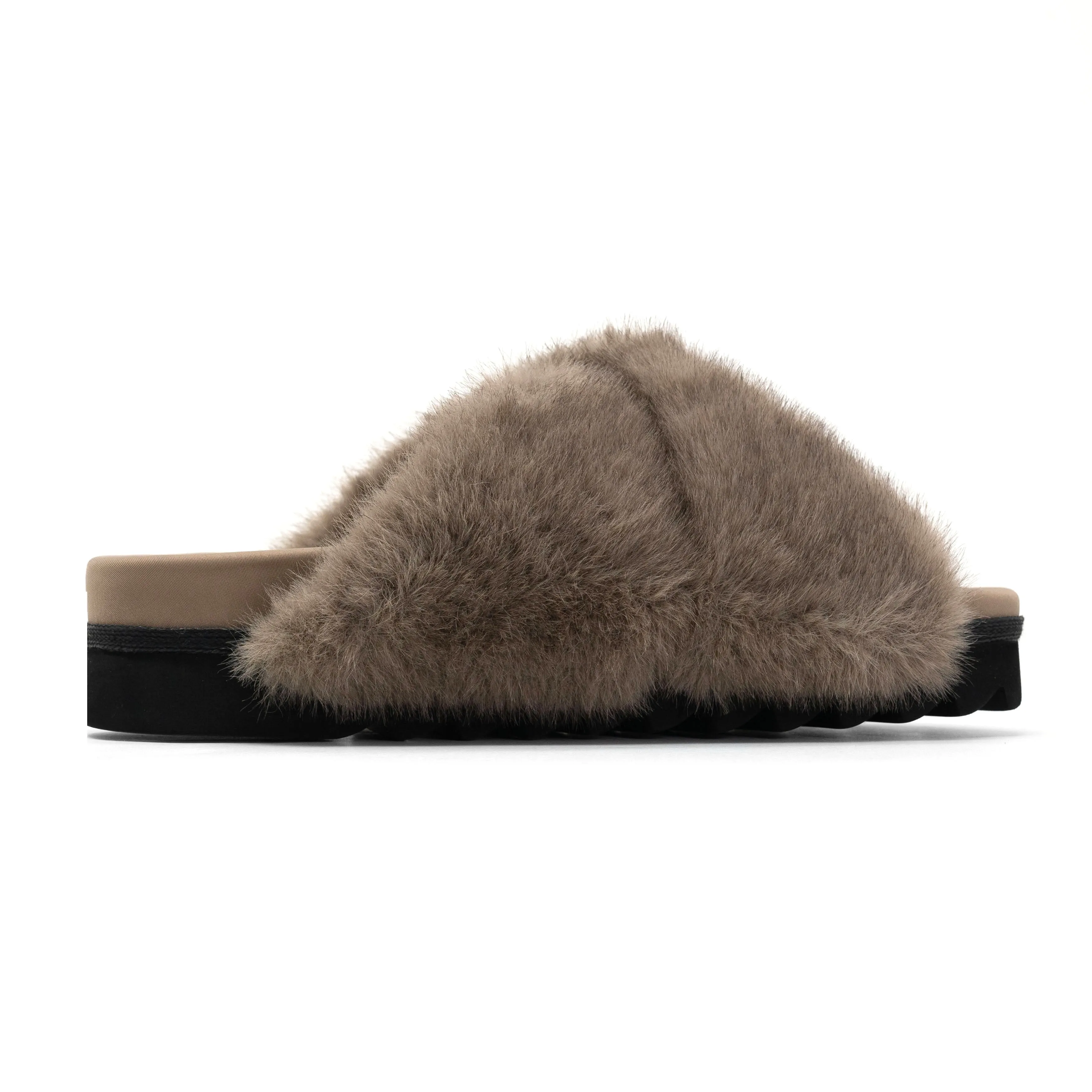 ROAM CLOUD SLIPPERS DRIFTWOOD FAUX FUR
