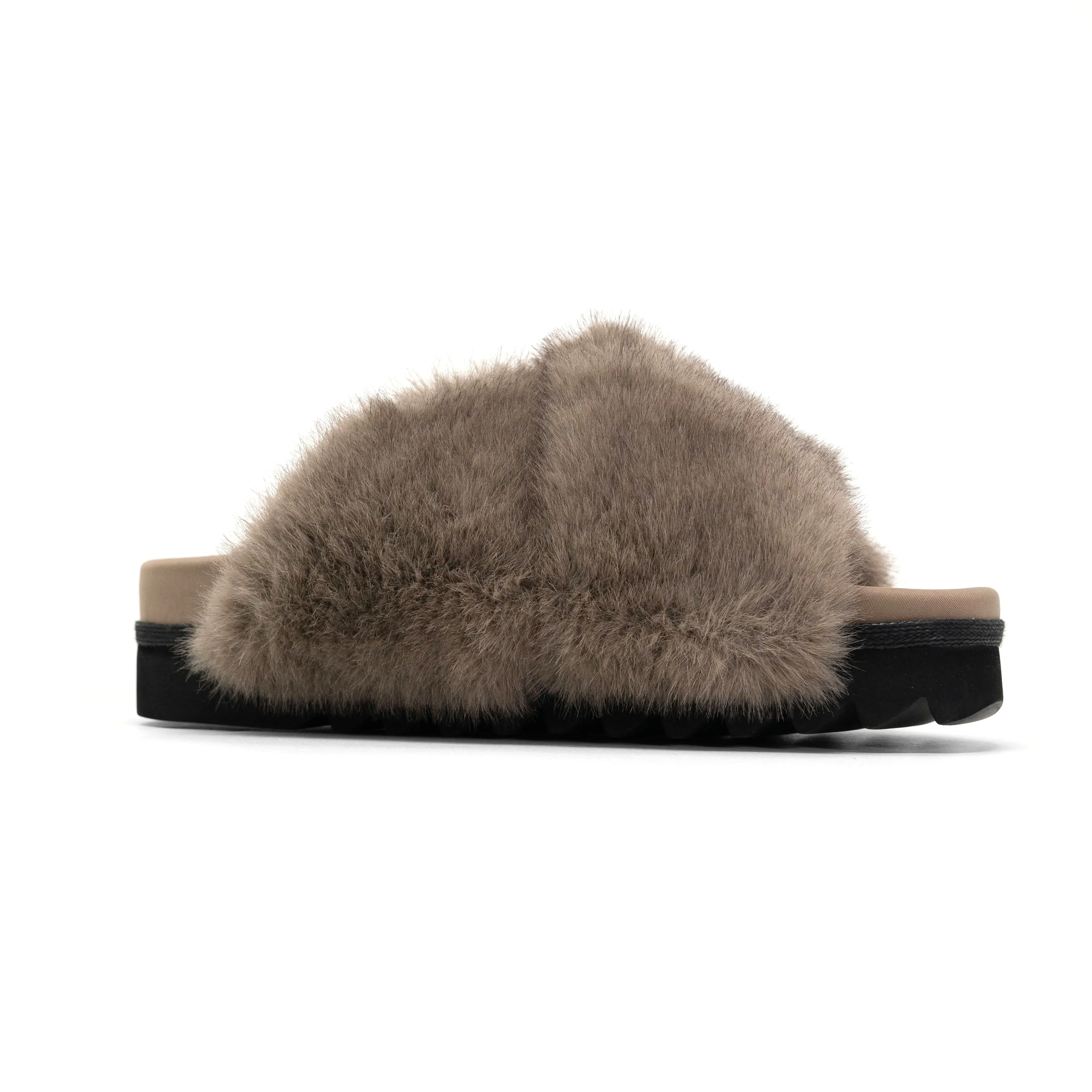ROAM CLOUD SLIPPERS DRIFTWOOD FAUX FUR
